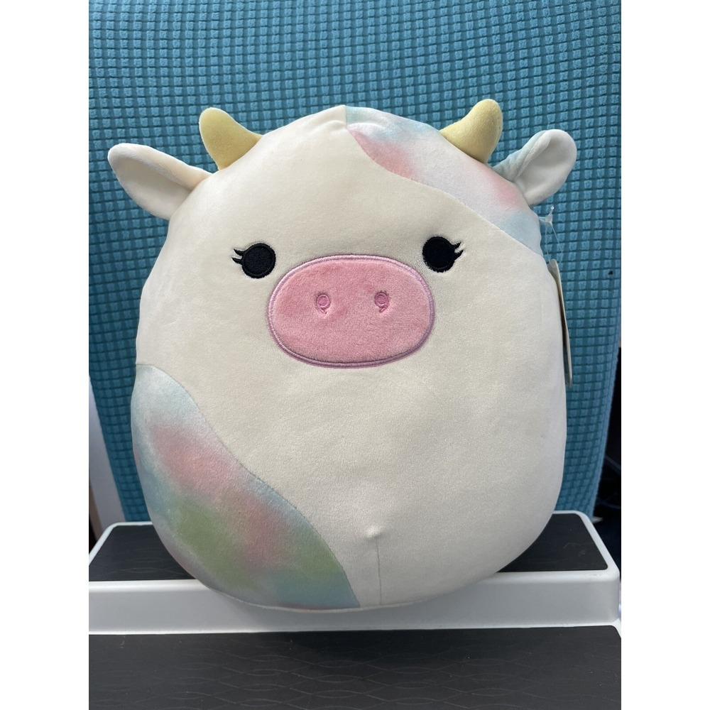 Candess The Cow Rainbow Tie-dye 11" Original Squishmallow